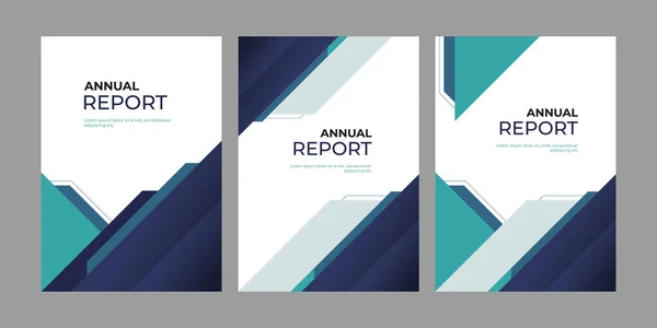 Broszura Szablonu Układu Okładka Projekt Rocznego Sprawozdania — Wektor stockowy