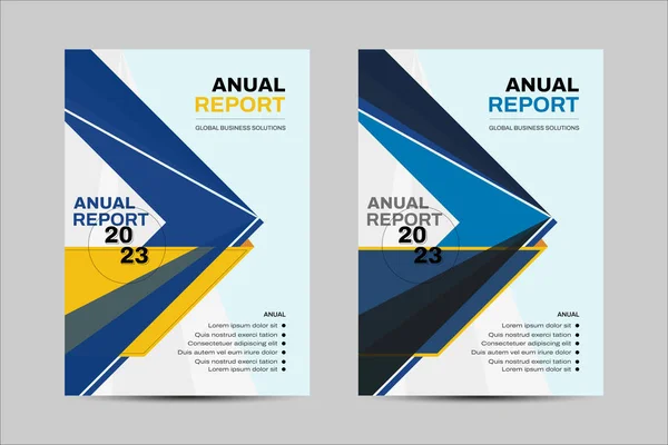 Diseño Vectores Plantillas Para Folleto Annualreport Revista Póster Presentación Corporativa — Vector de stock
