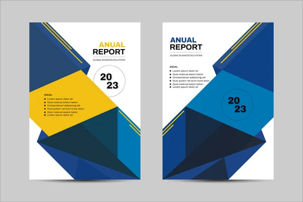 Modèle Vectoriel Pour Brochure Rapport Annuel Magazine Affiche Présentation Entreprise — Image vectorielle
