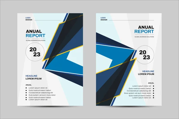 Template Vektordesign Für Broschüre Jahresbericht Magazin Poster Unternehmenspräsentation Portfolio Flyer — Stockvektor