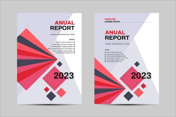 Modelo Design Vetorial Para Brochura Relatório Anual Revista Cartaz Apresentação —  Vetores de Stock