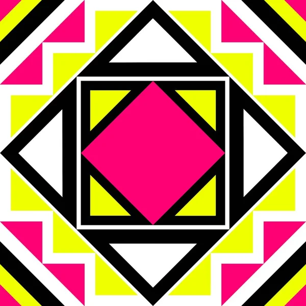 Vector Kleurrijke Illustratie Met Abstracte Geometrische Vormen Minimaal Decoratiepatroon Ontwerp Stockfoto