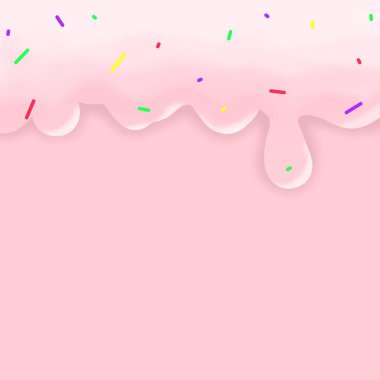 Renkli doğum günü partisi konfetisinin çizimi.