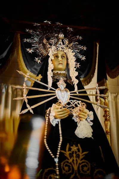 Figura Nuestra Señora Los Dolores — Foto de Stock