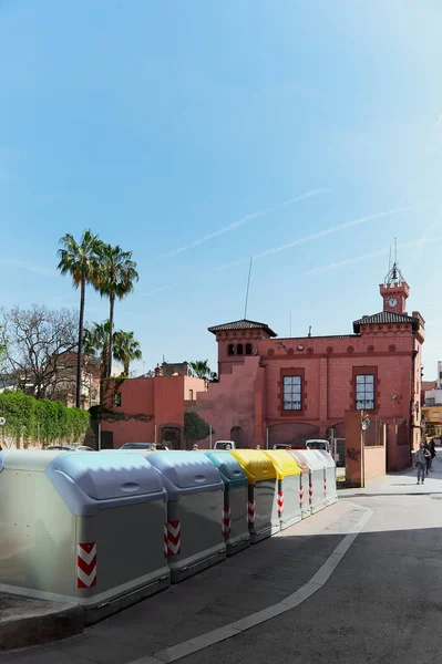 Viladecans May 2023 Side View Castle Alakú Épület Amely Központja — Stock Fotó