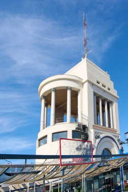 MADRID SPAIN - 5 Eylül 2023 Madrid Circulo de Bellas Artes 'in çatı kulesi.