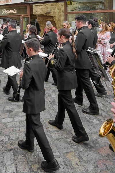 Херес Фронтера Испания Сентября 2023 Года Оркестр Молодыми Музыкантами Идущими — стоковое фото
