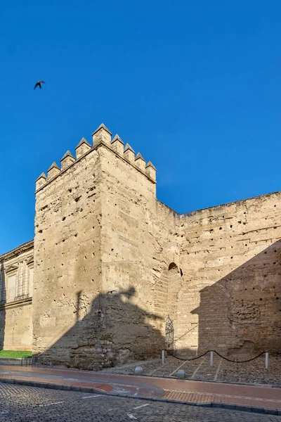 Vista Fortaleza Del Alcázar Jerez Del Siglo Origen Islámico Localidad —  Fotos de Stock