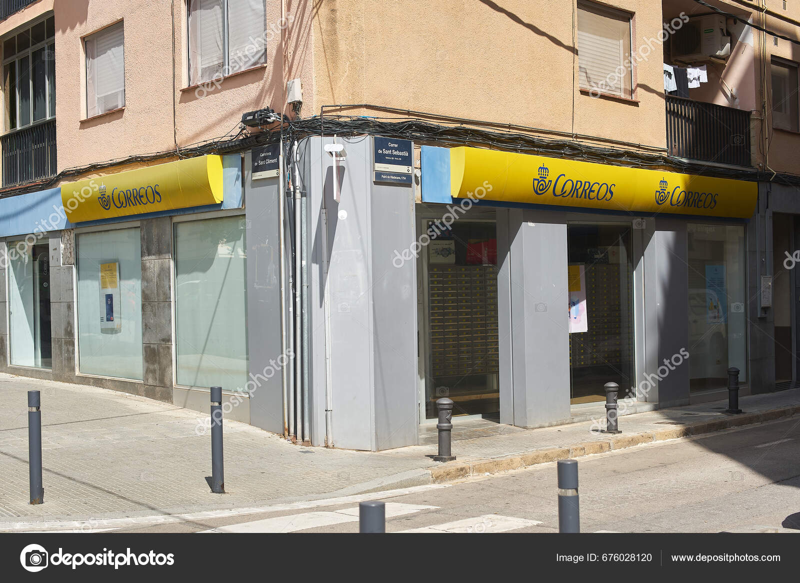 Viladecans Spain September 2023 Post Office Sending Postal Letters ...