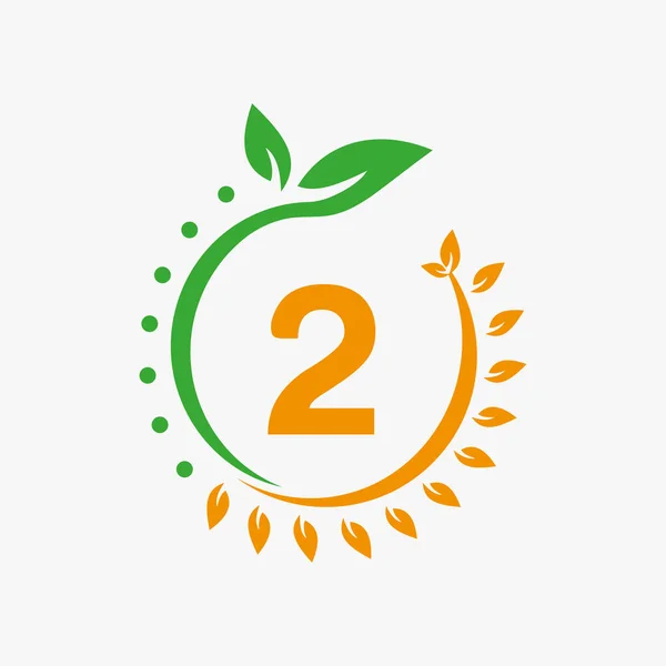 Buchstabe Healthcare Logo Arzt Logo Zeichen Medical Pharmacy Eco Leaf — Stockvektor