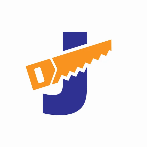 Saw Logo Design Brief — Stockvector