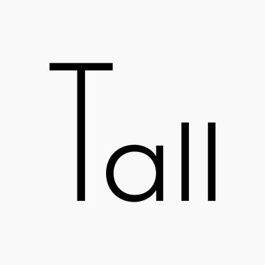 Uzun Typography Lettering Logo Vektör Şablonu