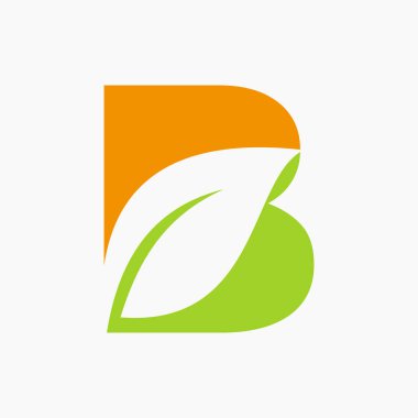 B harfi üzerinde Biyolojik Yaprak simgesiyle Eko Yaprak logosu