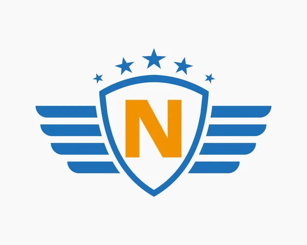 Yıldız Sembollü Taşımacılık Logosu 'nun N harfi üzerindeki ilk kanat logosu