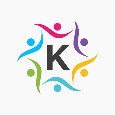 K şablonundaki birlik logosu. Yardım İşareti, İletişim, Takım Sembolü, Birlik Simgesi