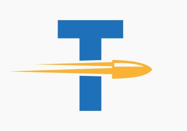 Hareket eden mermi sembollü T harfi üzerindeki kurşun logosu