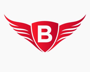 Kanat logosu B harfi üzerinde, Ulaşım Sembolü, Taşıma İşareti