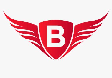 Kanat logosu B harfi, Ulaşım Sembolü. Yük İşareti