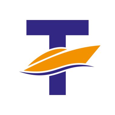 T harfine ilk gemi logosu, Tekne Sembol Şablonu ile donanma işareti