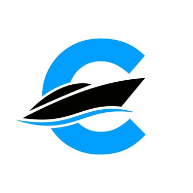 C harfine ilk gemi logosu, Tekne Sembol Şablonu ile Donanma İşareti