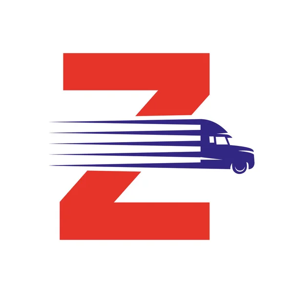 Taşıma Sembolü Için Harfli Ilk Kamyon Logosu Ulaşım Logosu Vektör Grafikler