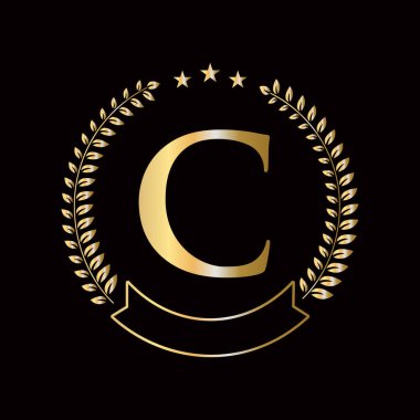 C Harfi Eğitim, Üniversite ve Akademi Sembolü Logosu