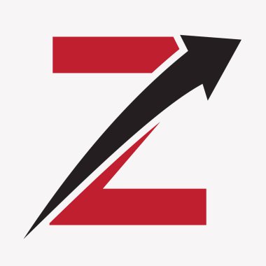 Finansal Sembol ve Ekonomi Yatırım Logosu için Başlangıç Harfi Z Arrow Logosu Konsepti