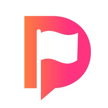 İlk harf D Golf Bayrağı Logosu Tasarımı, Spor Konsepti. Hedef Başarı Sembolü