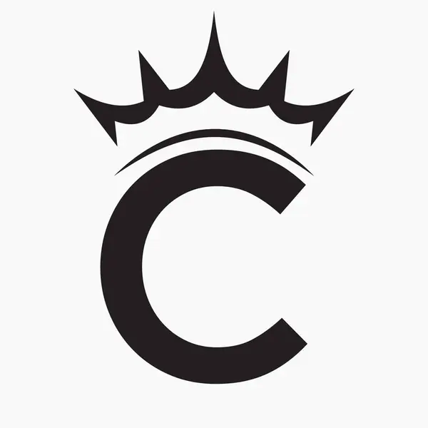 Moda ve Güzellik Sembol Şablonu için C Crown Baş Harfi Logosu