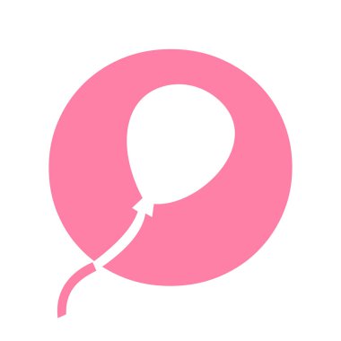 İlk Harf O Balon Çocuk Logosu Tasarımı Sembolü