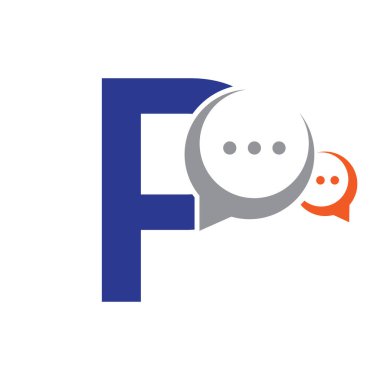 Sohbet Sembolü ile P harfi üzerinde ilk iletişim logosu