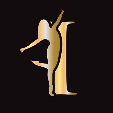 Mektuptaki Moda Logosu Kadın Simge Vektör Şablonu