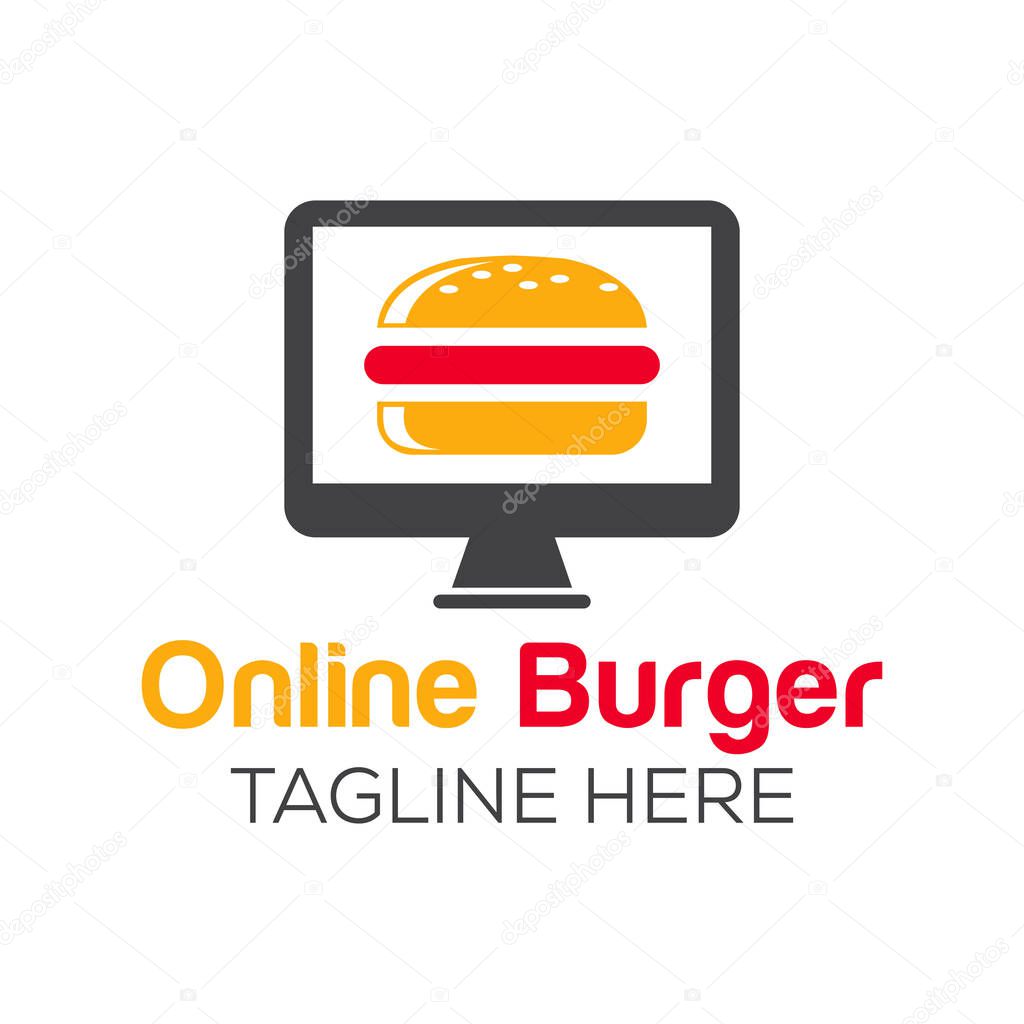 Buy Online Burger Logo Design For Restaurant And Cafe Symbol