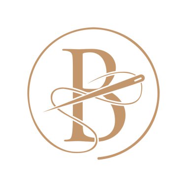 İlk harf B Terzi Logosu, Kumaş ve İşaret Logosu Giysi, Nakış, Tekstil, Moda, Kumaş, Kumaş İşareti