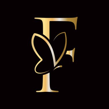 Moda, Kozmetik ve Güzellik Sembolü için Kelebek Logo Tasarımı