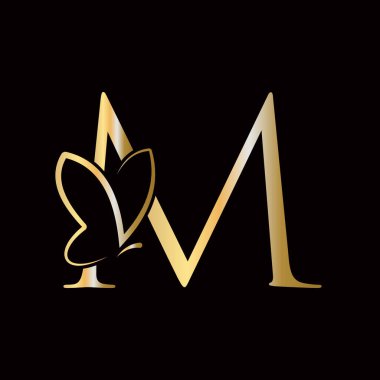 M Kelebeği Logo Tasarımı Moda, Kozmetik ve Güzellik Sembolü