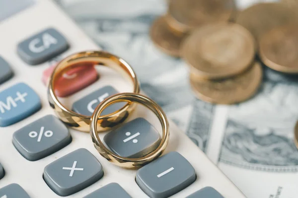 Сэкономьте Деньги Планируйте Свадьбу Устойчивая Финансовая Цель Семейной Жизни Семейной — стоковое фото