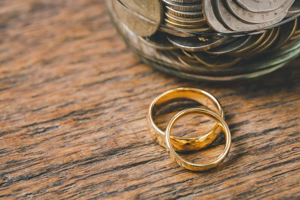 Сэкономьте Деньги Планируйте Свадьбу Устойчивая Финансовая Цель Семейной Жизни Семейной — стоковое фото