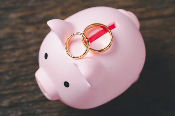Sparen Sie Geld Und Planen Sie Ihr Hochzeitskonzept Nachhaltiges Finanzielles — Stockfoto