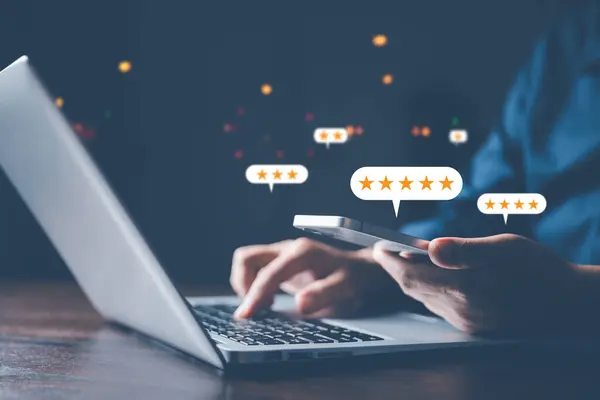 Writing reviews from customers who use the products and services of the store to express their satisfaction and increase the credibility of the store. Product or service review ideas from customers.