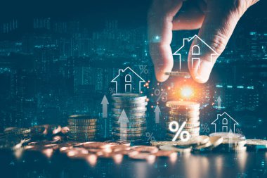 Mortgage kredisinin güvence altına alınması, gayrimenkul yatırımları, ev sahipliği kavramının akıllı mali yönetim ve stratejik para kullanımından beslenen kârlı bir girişime dönüştürülmesi. ev, kredi, para.