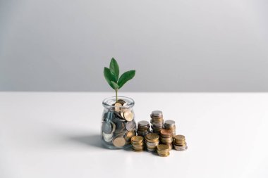 İş konsepti büyümesi stratejik mali yönetim, para yatırımı, yatırım bankası, emlak, ekonomik kalkınma, ev-araba eğitimi, gelir yığını, yatırım ekonomisi...