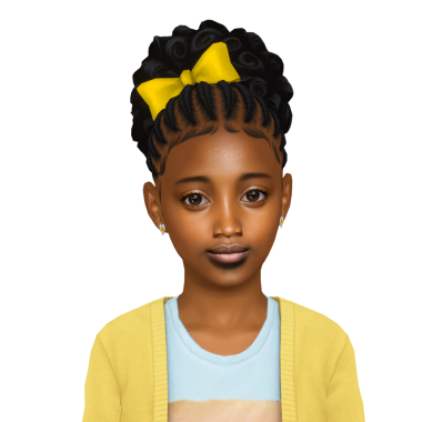 Afro updosu olan, izole edilmiş güzel bir zenci çocuk.