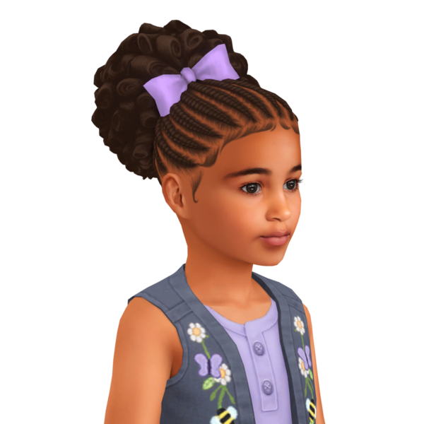 Afro updosu olan, izole edilmiş güzel bir zenci çocuk.