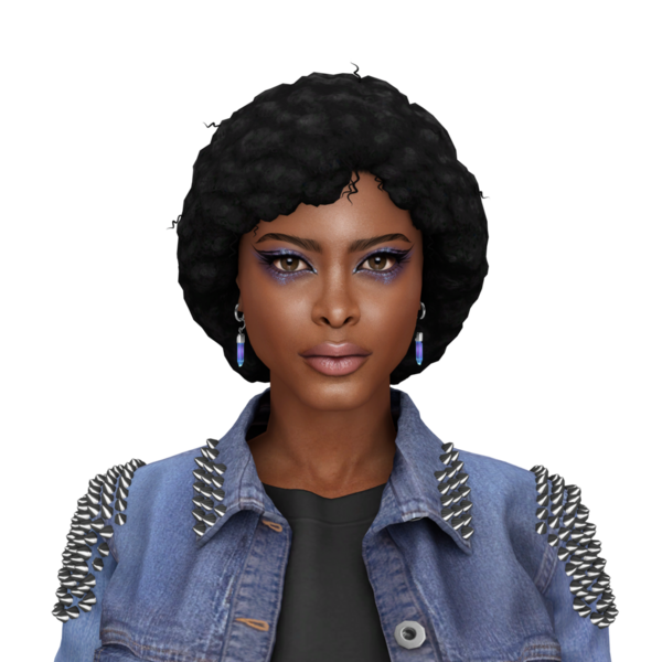 Güçlü, bağımsız siyah bir kadın cesur, kısa saçlı, izole edilmiş bir portresi var.