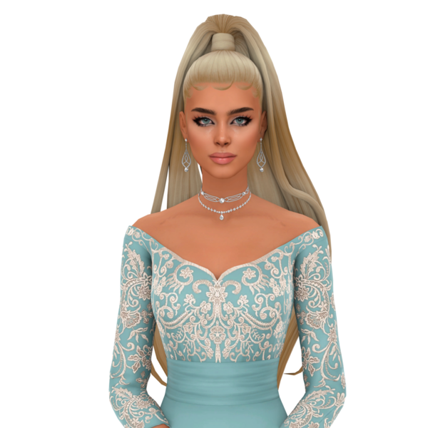 Şık bir balo elbisesi içinde güzel bir gelin.