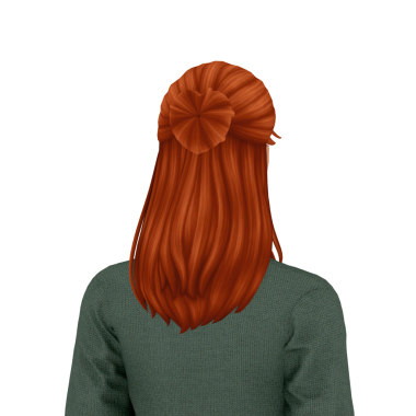 Güzel, genç, kızıl saçlı, izole edilmiş bir portre.