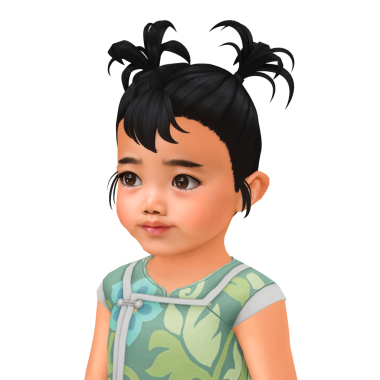 Komik siyah atkuyruklu, izole edilmiş bir portresi olan küçük tatlı bir Asyalı kız.