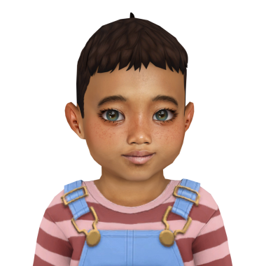 Koyu tenli, kısa kahverengi saçlı, izole edilmiş bir portresi olan küçük tatlı bir çocuk.