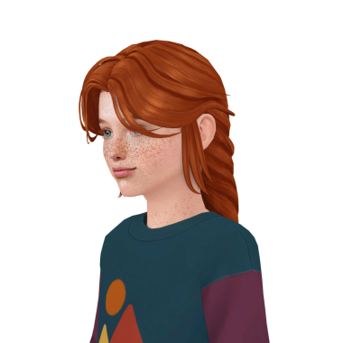 Uzun, kalın örgülü, süveter giyen, izole edilmiş bir portresi olan güzel bir kızıl kız.